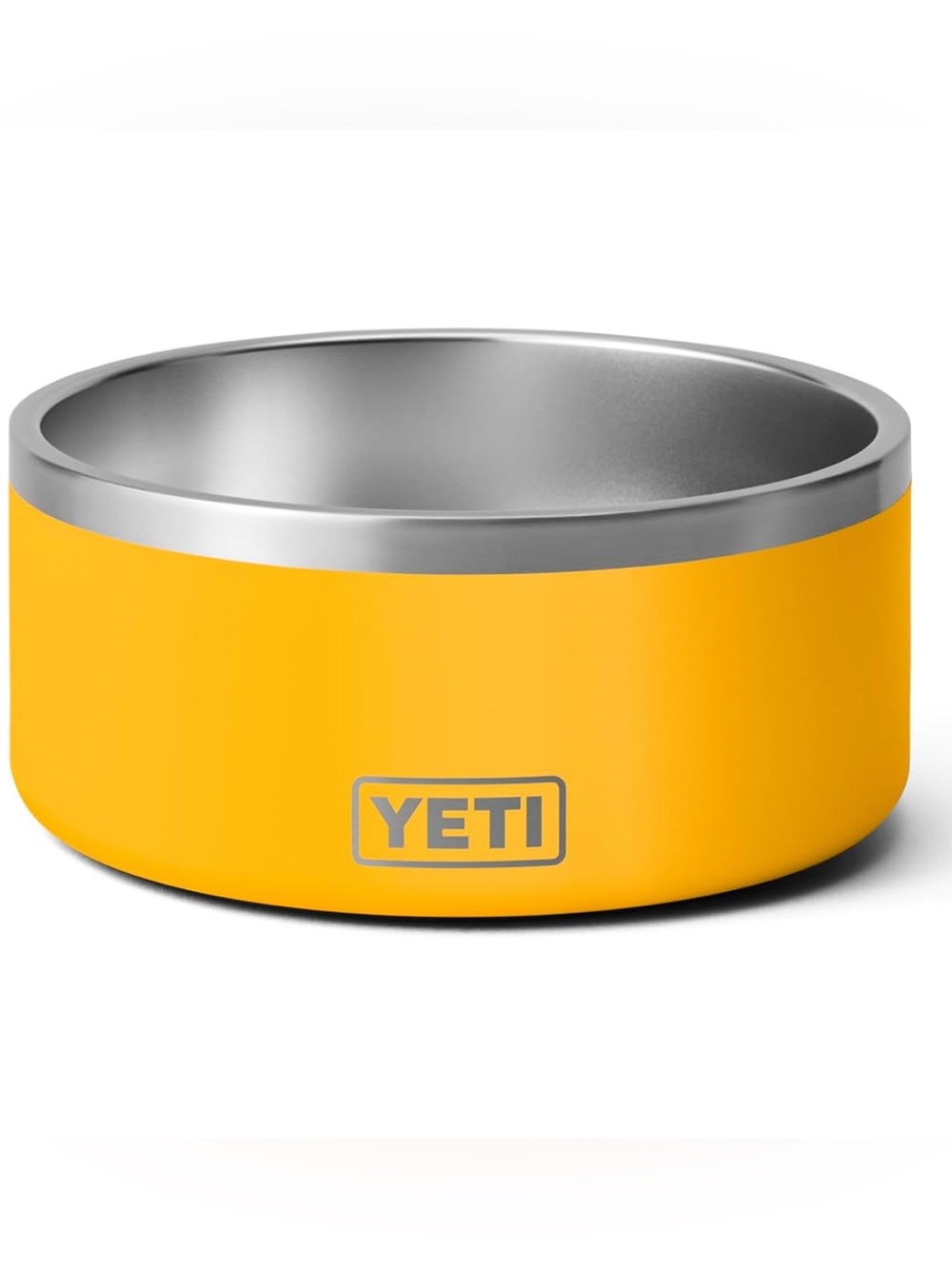 YETI Boomer 64 oz Alpine Yellow Stainless Steel Dog Bowl RARE